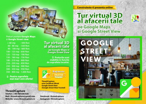 Tur Virtual 3D Matterport Google Maps Google Street View Website-ul Propriu Facebook Imobiliare